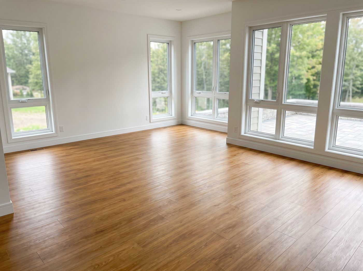 After flooring installation